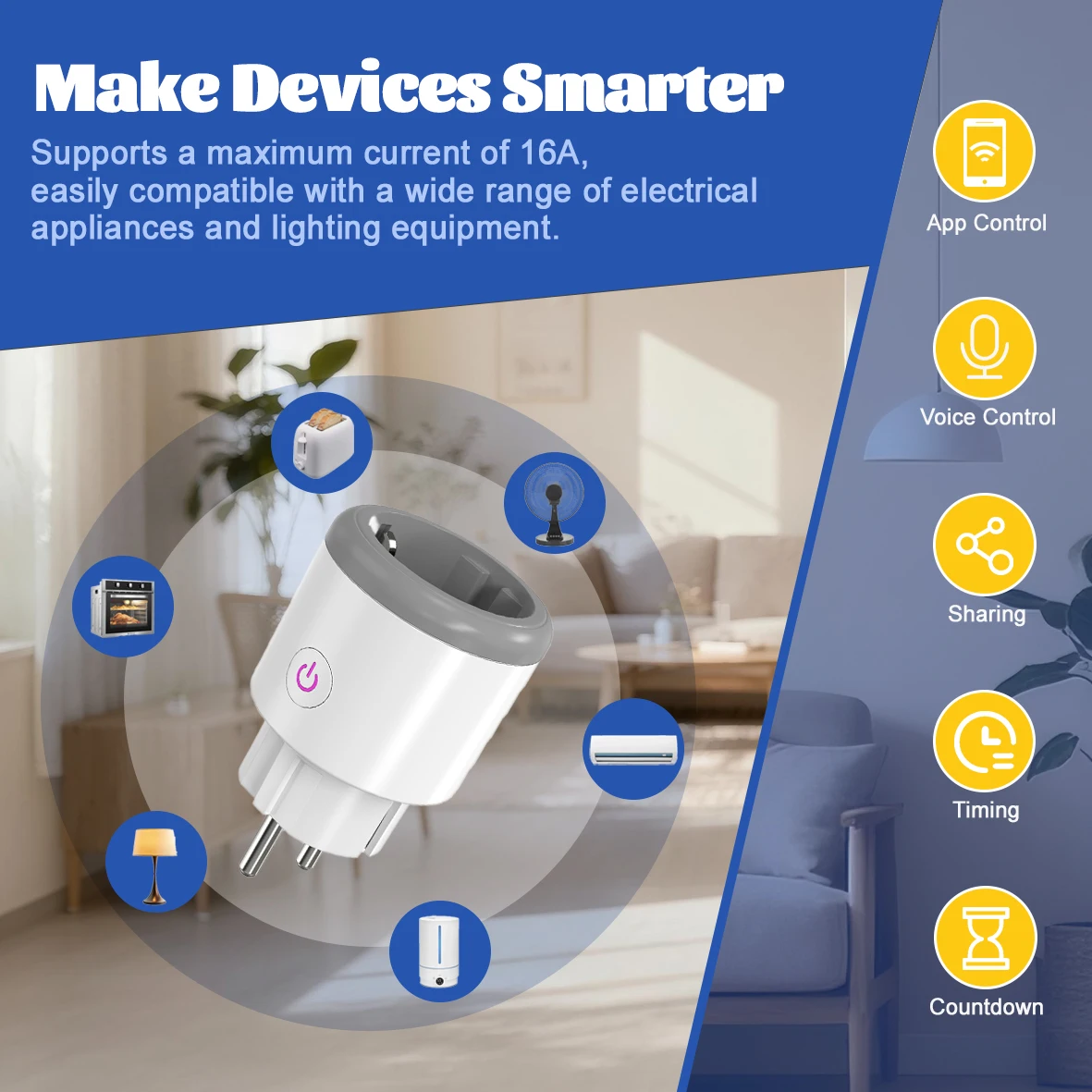 Tasmota EU Smart Plug 16A with - Smart Home Energy Monitor review and price