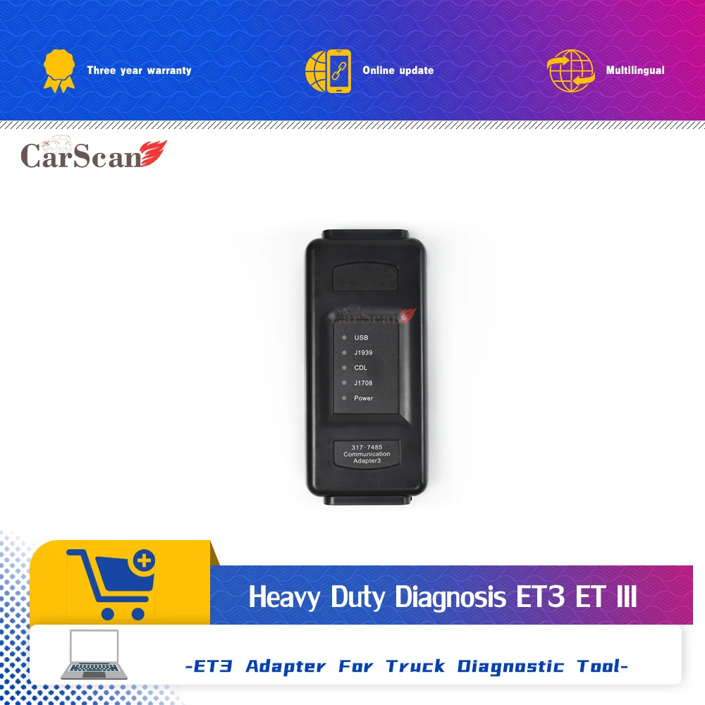 

Диагностический адаптер для электронной системы связи ET4 Et ET3 317-7485, инструмент для диагностики электрической системы