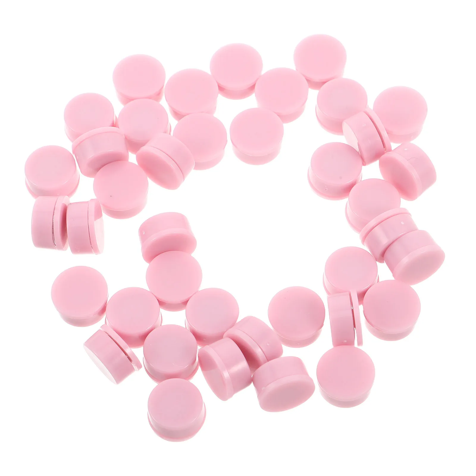 40 قطعة مسمار الفن الدورية محامل سحرية 0.5X0.4 بوصة البلاستيك الوردي عالية السرعة الروتاري رمح ل ثلاثية الأبعاد مسمار تصميم البسيطة سبينر Diy بها بنفسك #3