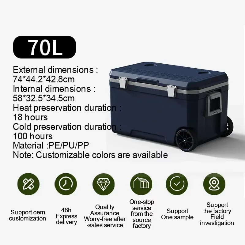 YTYINManufacturer's Collapsible Insulated Cooler Box Waterproof Thermal Food Carrier For Camping Grocery-Bulk Order OEM Availabl