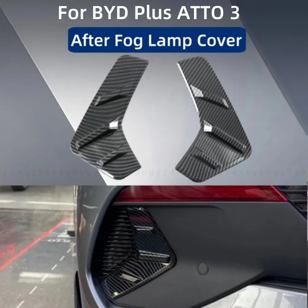 

Car upgrade Glossy Black Decoration Accessories Styling Plated After Fog Lamp Cover Trim Paste Style For BYD Plus ATTO3