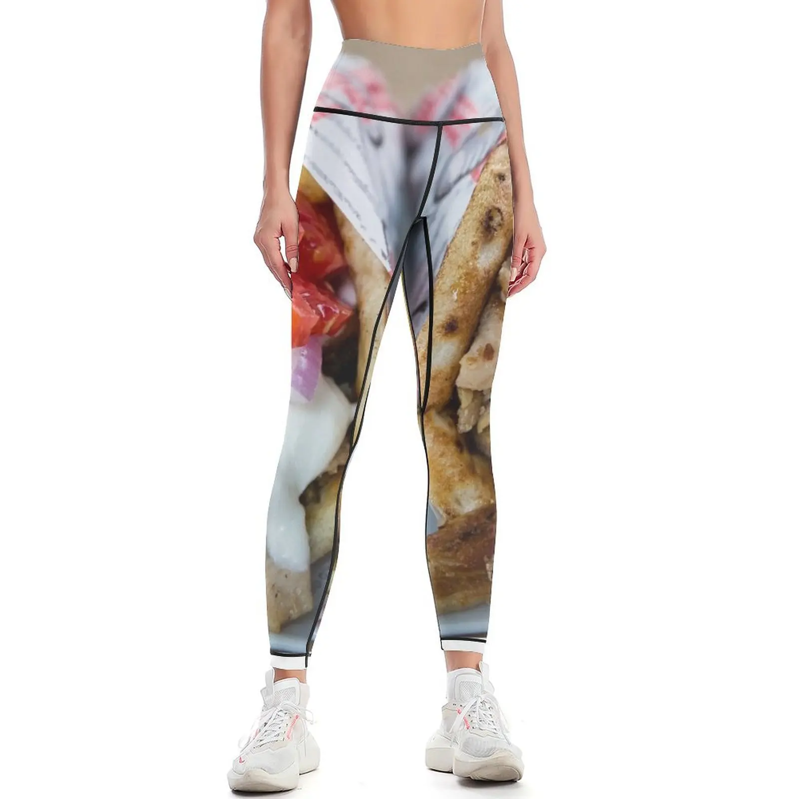 Greek pita gyros Leggings Sports pants woman gym top Womens Leggings