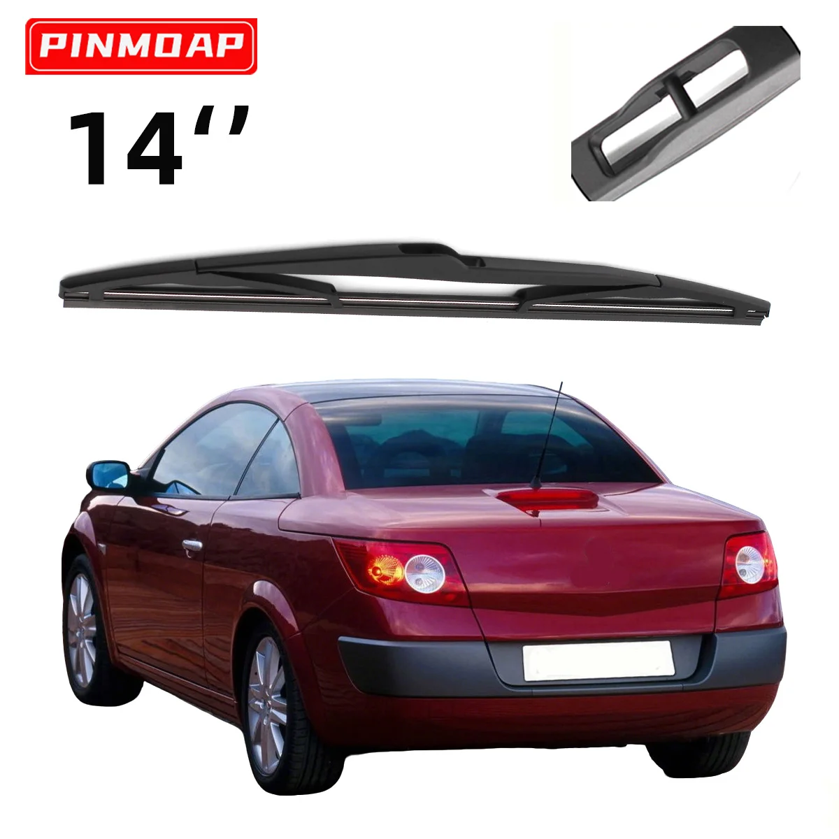 1PC 14 "Heckscheibenwischerblatt Anwendbar Für Renault Megane I III 08-16 Jahr der Windschutzscheibe Windschutz Heckscheibenwischerblatt Auto Zubehör