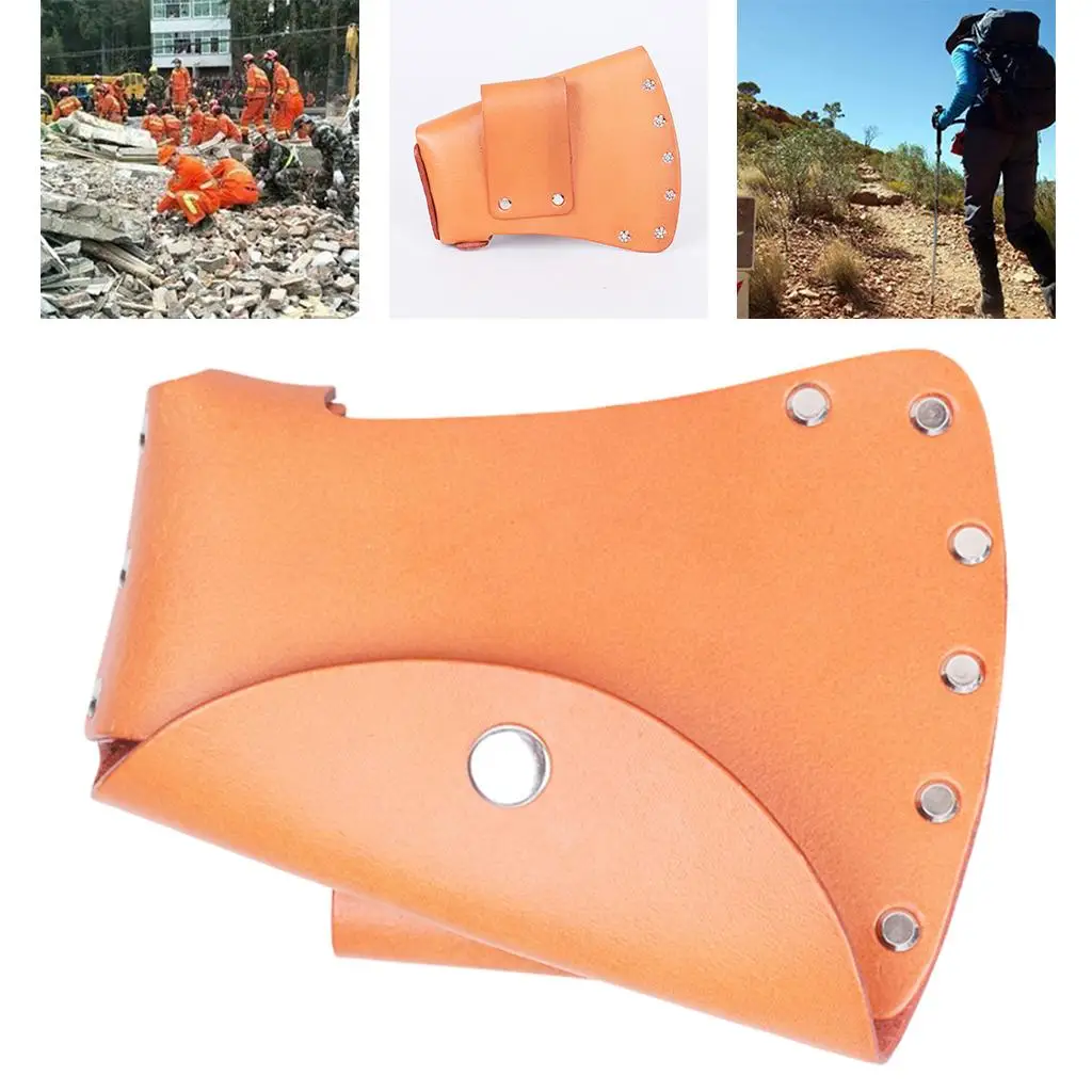 Axe Cover Cow Leather Axe Maintenance Portable Waist Hanging Protective Case Lumberjack Dedicated Tools