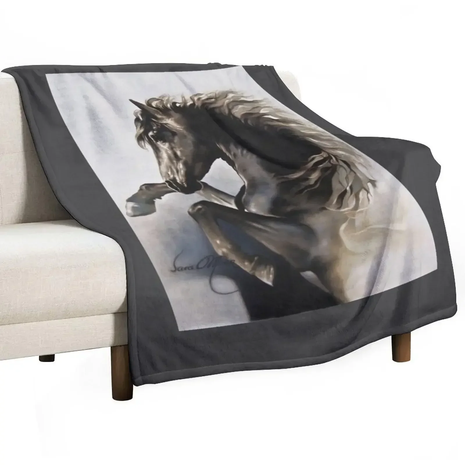 Black Fury Throw Blanket Sofa Luxury Brand Sofa Throw Blankets