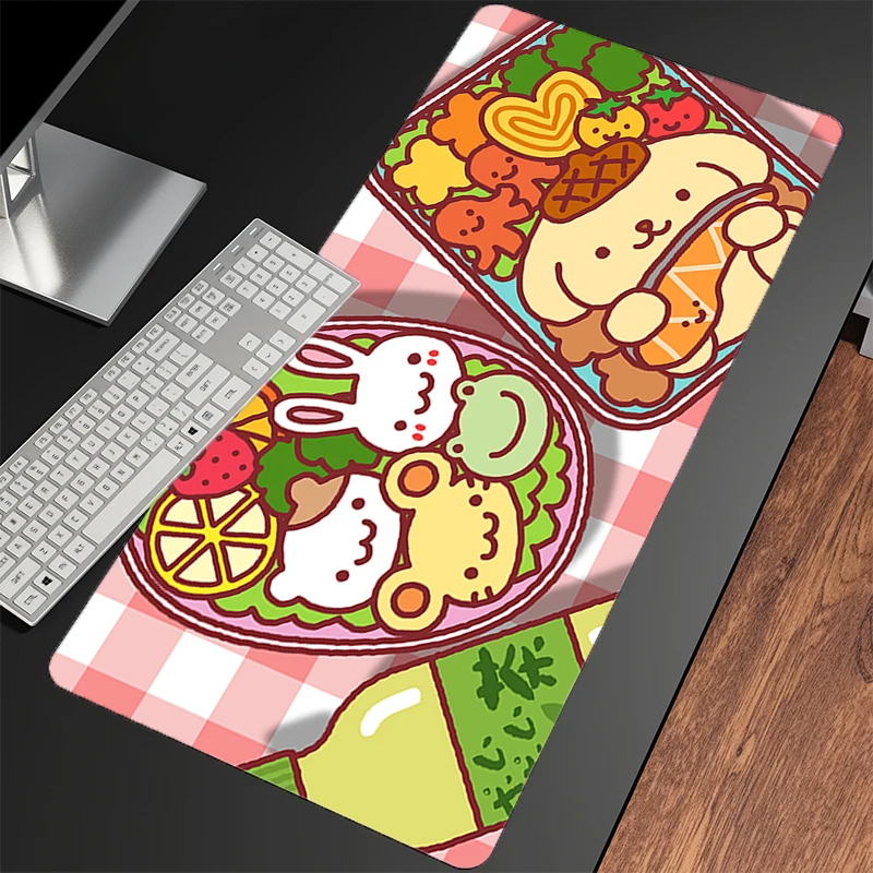 لوحة الماوس Pompompurin N on-Slip XXL Notebook PC Gamer لوحة المفاتيح نونسليب المطاط الكمبيوتر السجاد حصيرة مكتبية ألعاب خزانة الماوس