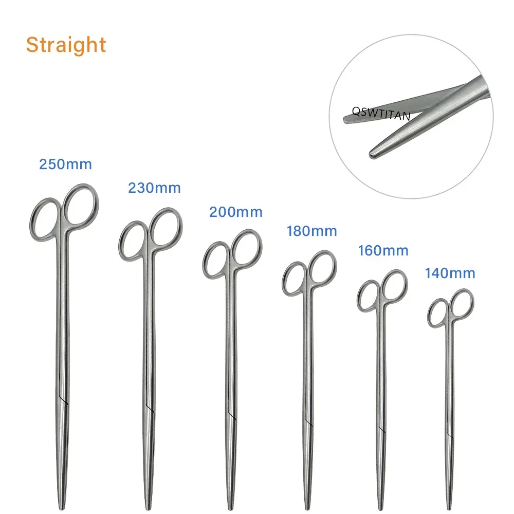 Medical Stainless Steel Surgical Scissors Straight curved Blunt Tip Dental Scissors cosmetic plastic surgery instrument