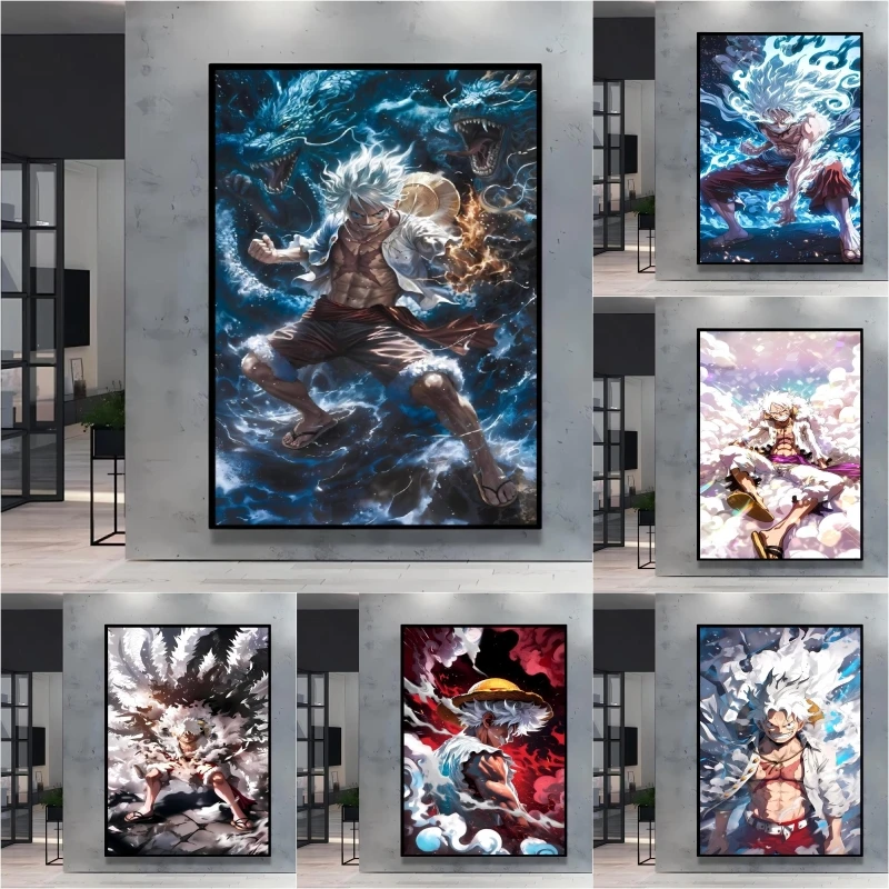 Classic Hot Selling Anime One Piece Luffy HD Poster Print Canvas Painting Art Pictures Decorative Holiday Gift Modern Home Decor