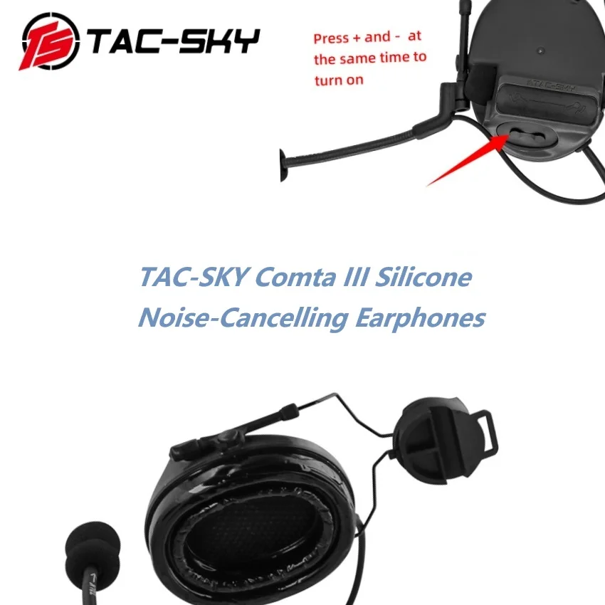 TAC-SKY Shooting Game TACSKY III Over-Ear Noise-Canceling Hearing Protection Headset with Silicone Ear Pads