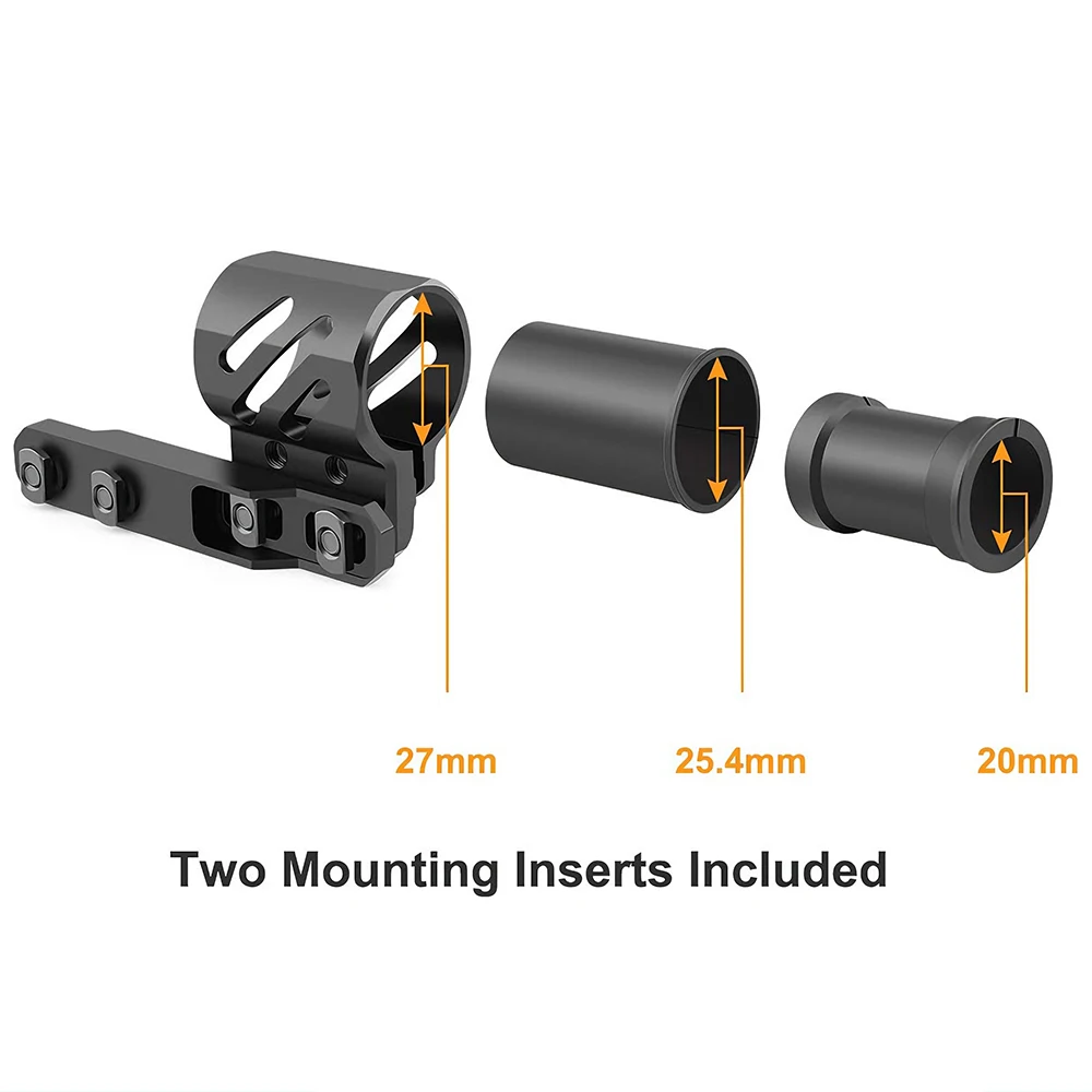 Soporte offset linterna riel táctico – Montaje 20-27mm