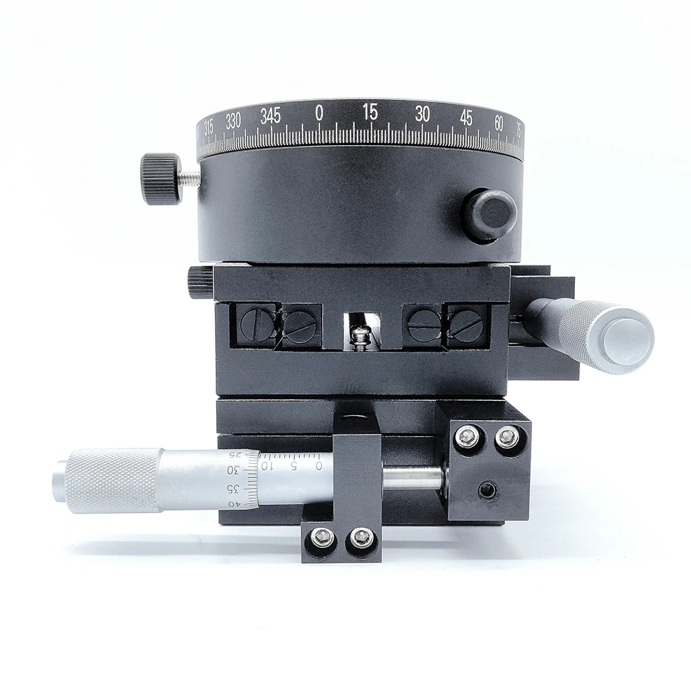 Customized  360  XYZ Positioning Stages  Micrometer Screw Driving  XYZ  Positioning Stages Displacement Platform for measuring