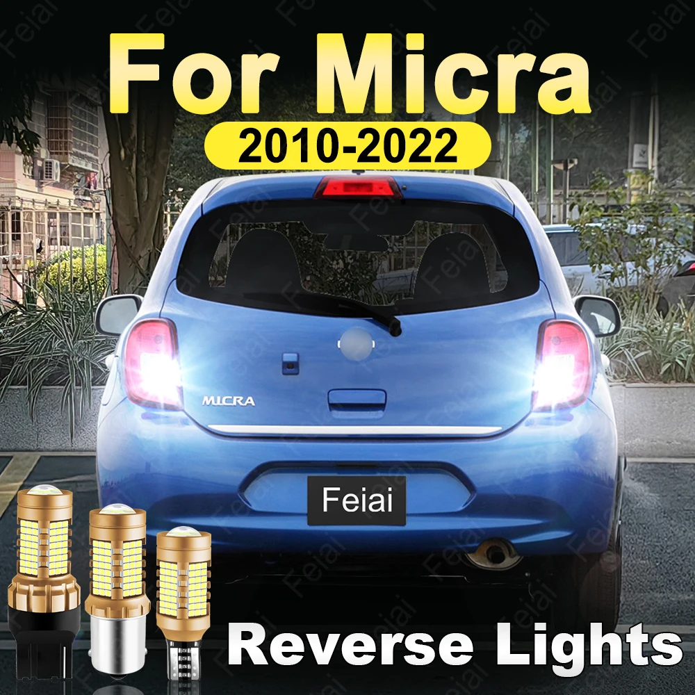 

Светодиодные фонари заднего хода для Nissan Micra K13 K14, аксессуары для тюнинга 2010 2011 2012 2013 2014 2015 2016 2017-2022, лампочка заднего хода