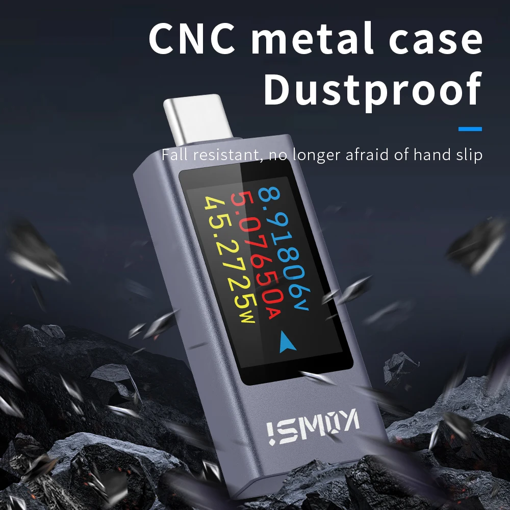 KWS Typ-C Ladetester DC 4-30V 0-12A Digital Voltmeter Spannung Strom Meter Amperemeter Power Bank Telefon Ladegerät Anzeige – Detail 20