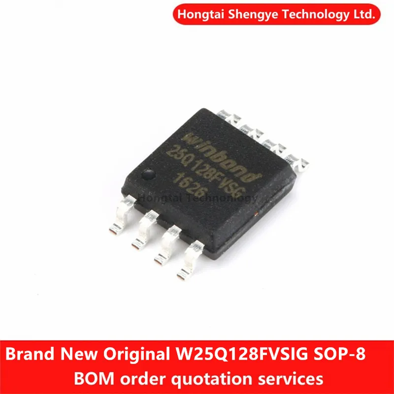 New Original Genuine W25Q128FVSIG SOP-8 FLASH Flash Chip 128M-bit 104MHz