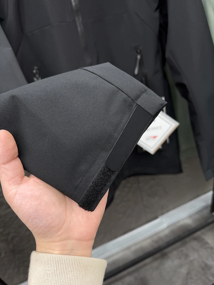 Jaet Soft ell casual con cappuccio da uomo Outdoor Primavera Confortevole e traspirante Faion Urban Sle Long Sve Stand Fit Pamp...