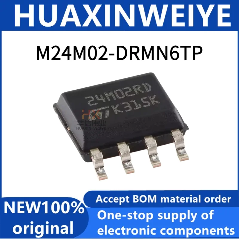 M24M02-DRMN6TP Original Genuine M24M02-DRMN6TP SOP-8 2Mbit serial I2C bus EEPROM chip