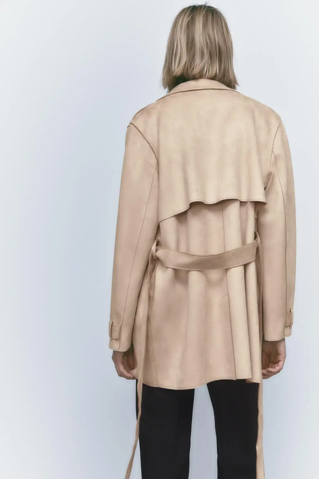

Autumn Winter New Sle Women's Velvet Texture Medium Length Coat Sweet Sle Straight Tube Suit Long Sve Single Button Cl...