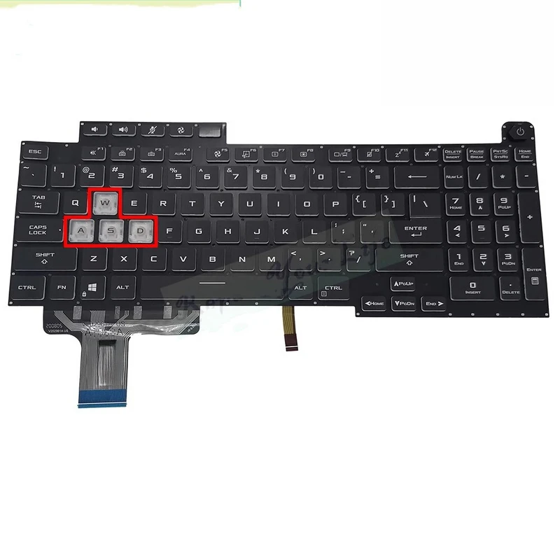 

YY+New laptop Keyboard for ASUS US Backlit 0KNR0-681FUS00 V202926BS1 6037B0210301