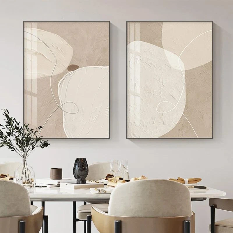 Pósteres en lienzo geométricos, impresiones en lienzo, pintura de pared nórdica moderna para sala de estar, dormitorio, cuadr