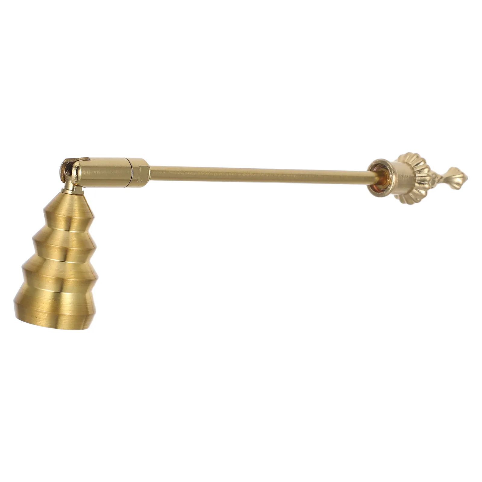 Decorative Silver Snuffer Metal Extinguisher Lightweight Aluminum Long Handle Flame Snuffer for Jar Candles Aromatherapy