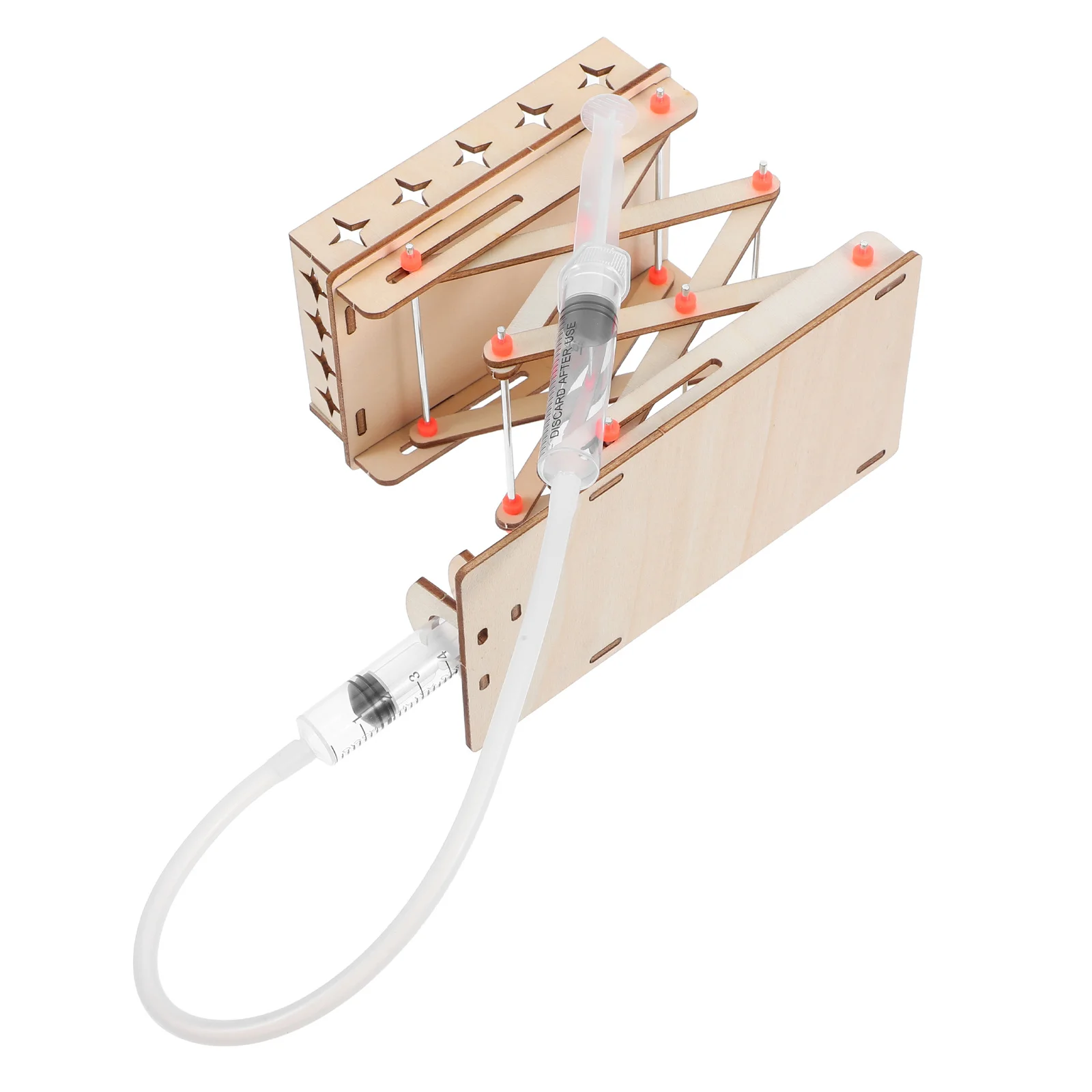 Kit d'expérimentation de levage hydraulique, bricolage, Machine à cric de laboratoire en bois, ingénierie éducative, ensemble de construction scientifique pour enfants