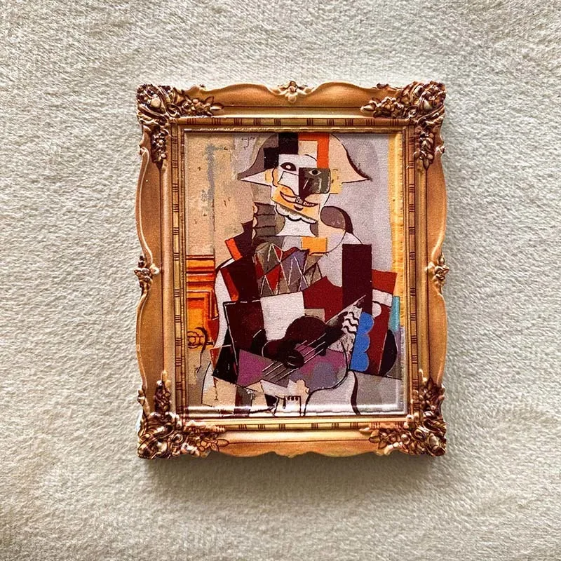 

Spanish guitarist's framed acoustic guitar - fridge sticker with strong magnets for home decoration