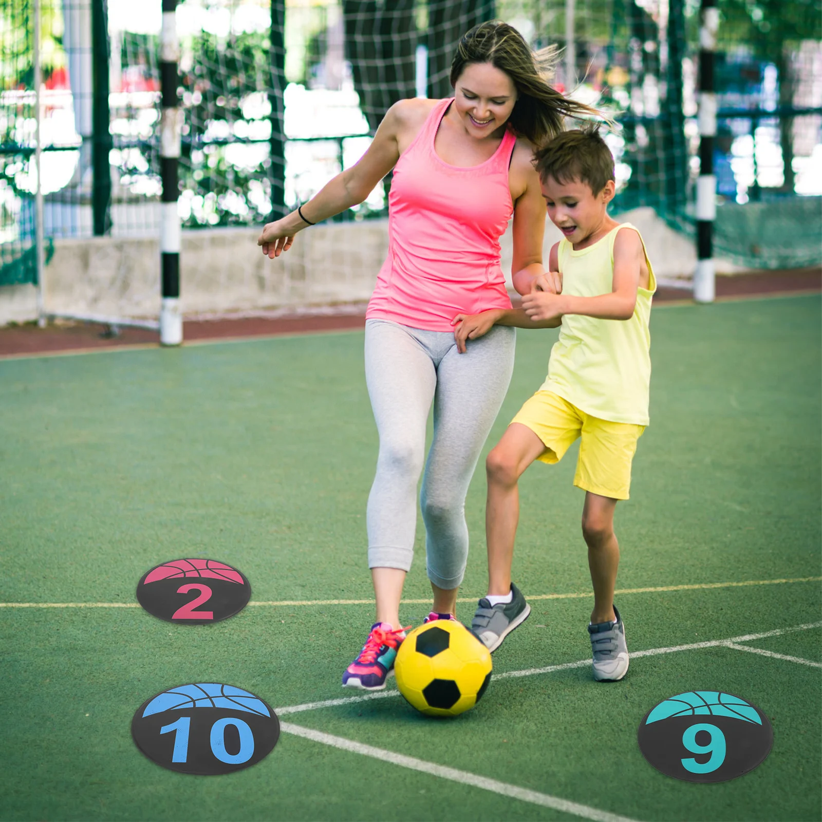 

10pcs Discs Round Bright Color For Soccer Football Basketball Sports Markers Tpe Durable Exercise Equipment