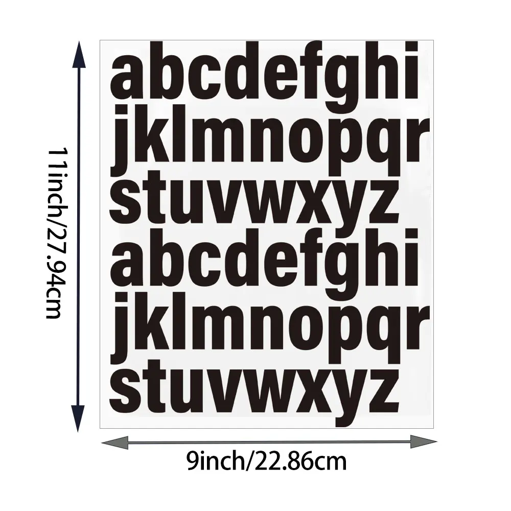 2 Sheets Iron On Letters For Clothing ，guangyintong HTV Heat Transfer Vinyl Alphanumeric Design For DIY Hats Clothes Bags Etc.