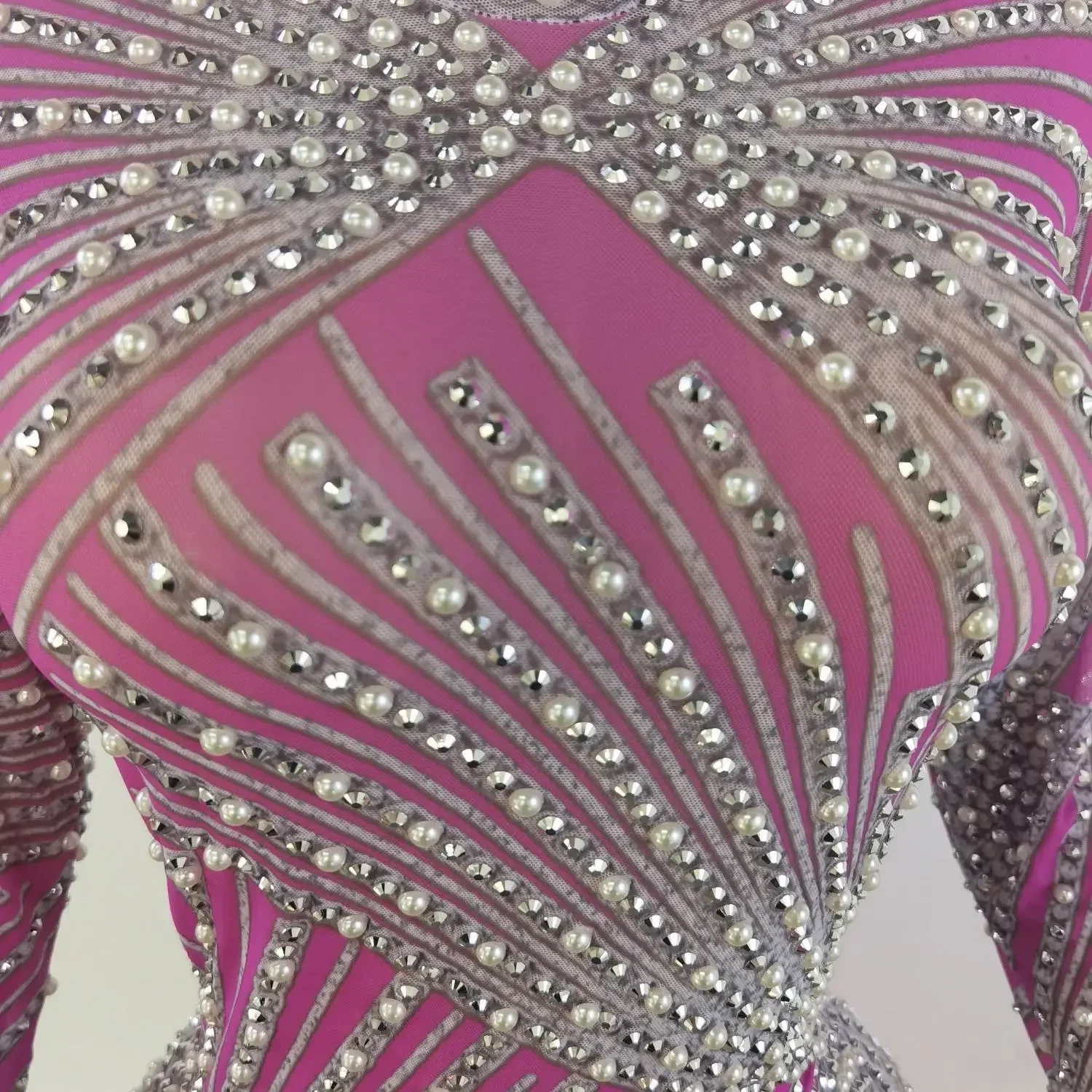 Luxury Prom Dresses for Women 2023 Pink Mini Skirt Sequins Rhinestone Tassel Womens Dress Vestido De Manga Larga