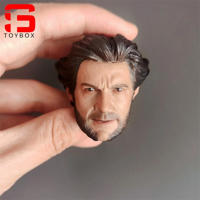 In Stock 1/6 Scale Hugh Jackman Head Sculpt Carving Model Fit 12 Inch Male Soldier Action Figure Body Dolls