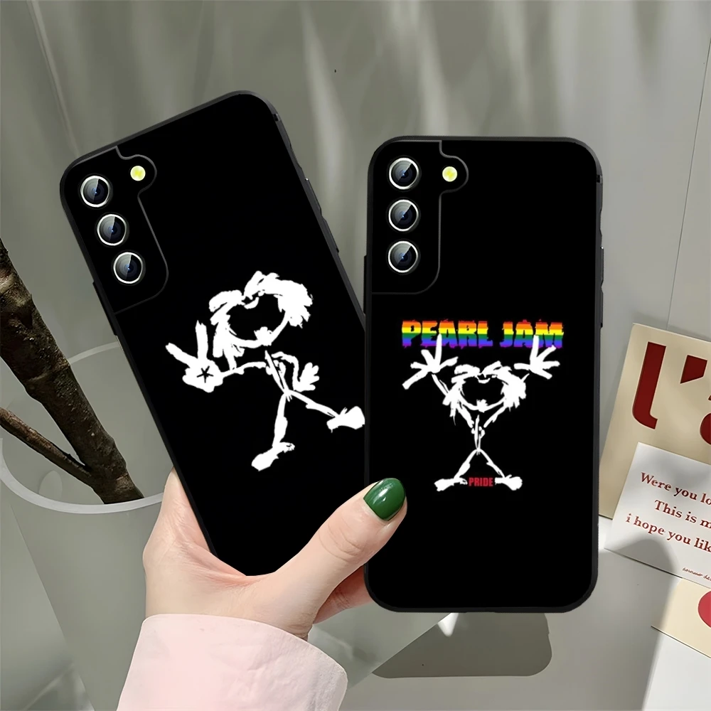 R-Rock band Pearl Jam Phone Case for Samsung Galaxy S23 S22 S24 S20 S21 Ultra Fe Plus A34 A54 A24 A52 A53 M54 Cover