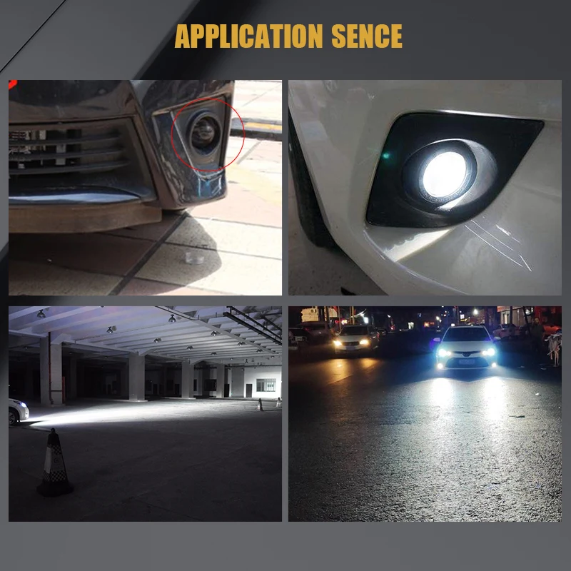 

3-дюймовые металлические противотуманные фары с биксеноновыми линзами-проекторами, кронштейн для регулировки PTF, режимы High/Low Light для Toyota Camry, Corolla, Tacoma, Tundra, RAV4