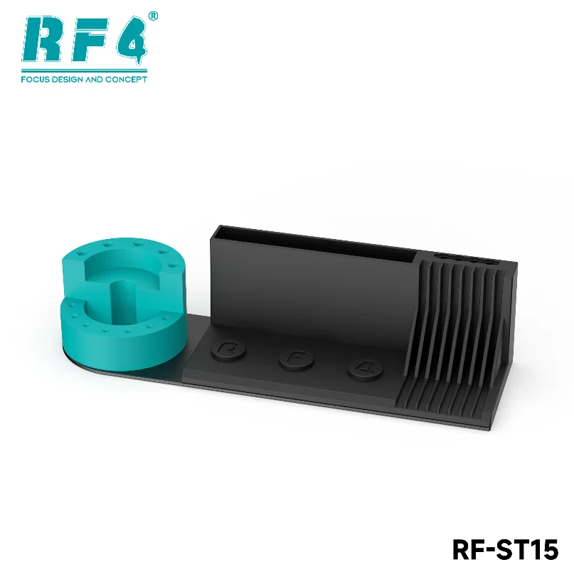 RF4 360° Rotatable Storage Box Rack Multiple Holes Screwdriver Storage Holder for Mobile Phone Tablet Repair Parts Container