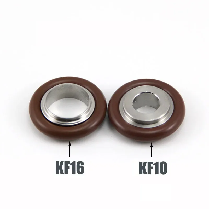 KF10 KF16 KF25 KF40 KF50 304 Stainless Steel Aluminium Alloy Vacuum Bracket FKM Fluorine Rubber Ring Gasket