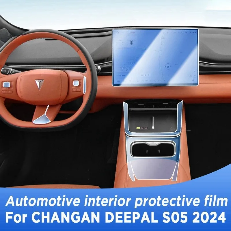 

For CHANGAN Deepal S05 2024 Gearbox Panel Navigation Automotive Interior Protective Film Anti-Scratch Sticker Accessories