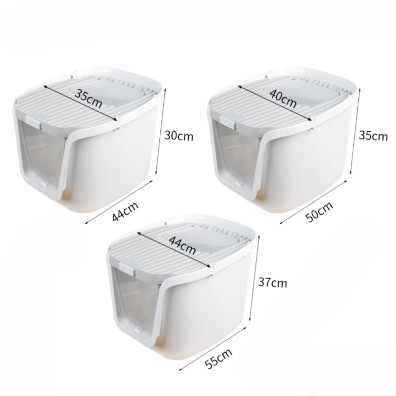 Sandbox Supplies Training Cat Bedpans Big Villa Enclosed Toilet Cage Cat Bedpans Bathroom Kedi Tuvaleti Pet Products RR50CB