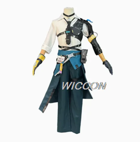 Harumasa Cosplay Costume Wig Zenless Zone Zero Game Uniform Headband Choker Props Section 6 Halloween Party Suit for Women Men - view 4