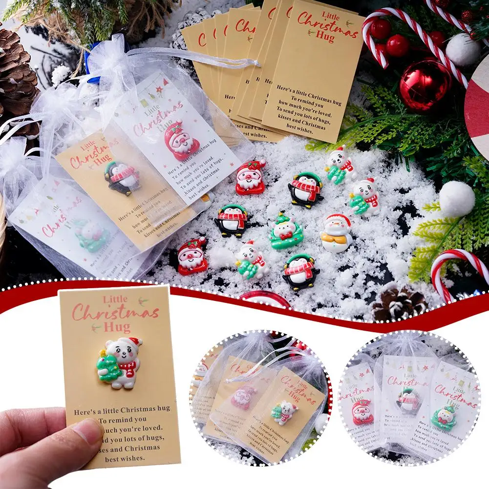 A Little Christmas Pocket Pocket Hug Bulk Keepsake Gift Social Ornament Message Present Small With Distance Cute Card Chris J6Q5