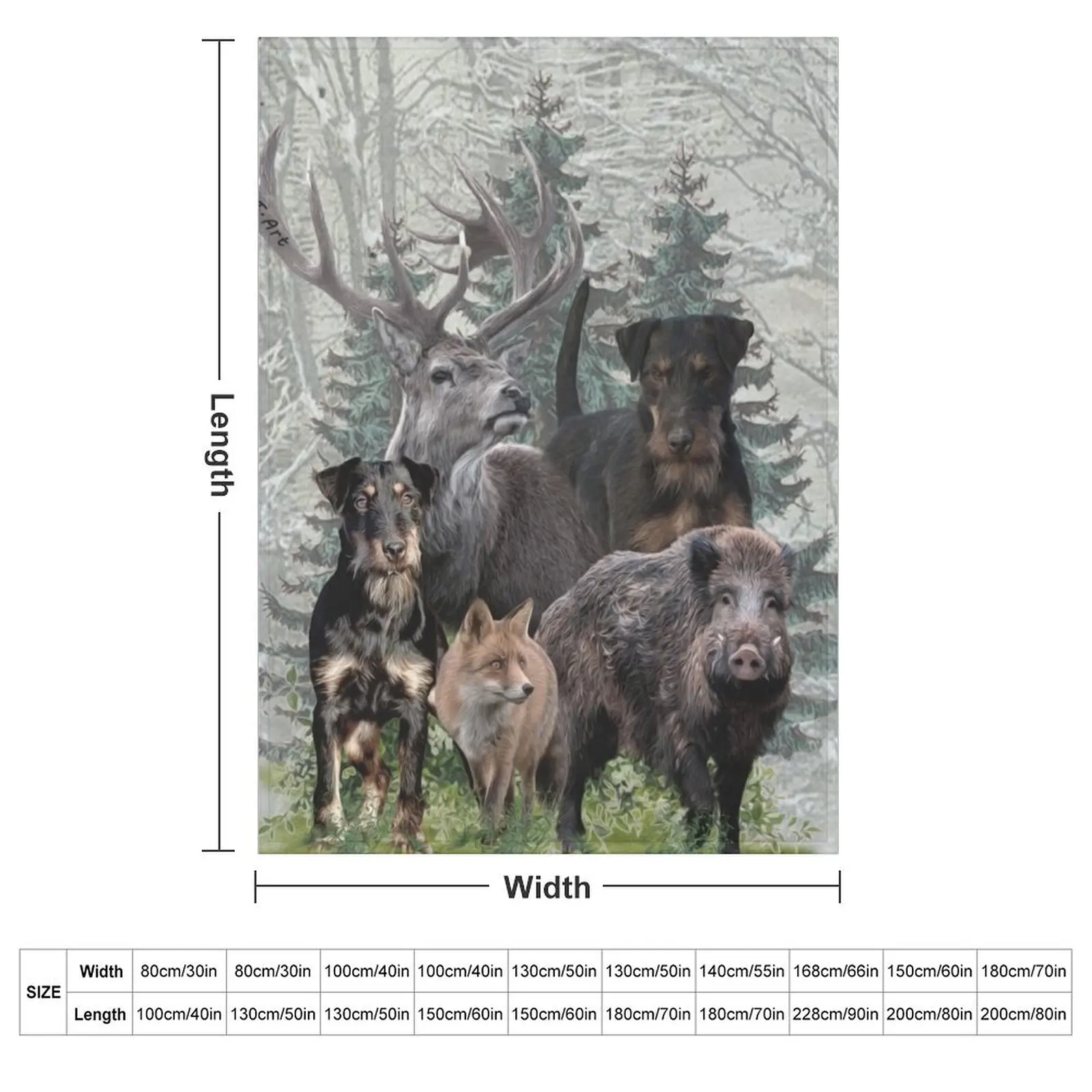 Jagdterrier, Dear Beast & Brute Force v. Renbrad Throw Blanket Thins Luxury St Decorative Beds Tourist Furry halloween Blankets