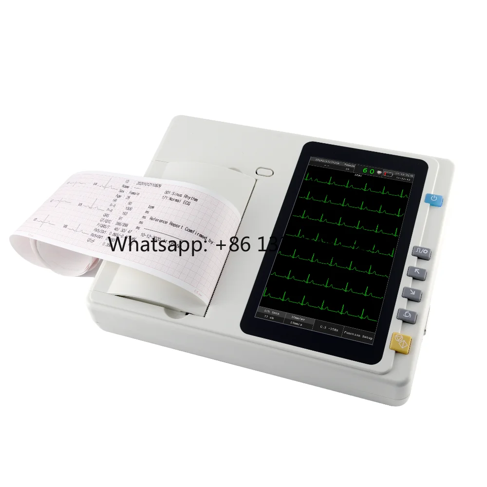 6-Channels 3-Leads 12-Leads  Machine with Built-in Printer 1-Year Warranty