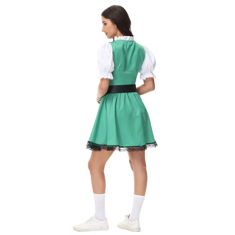 Хэллоуин День Святого Патрика ирландский счастливый клевер гоблин костюм для пары Германия Октоберфест баварское пиво девушка горничная косплей Dre@0Z *
