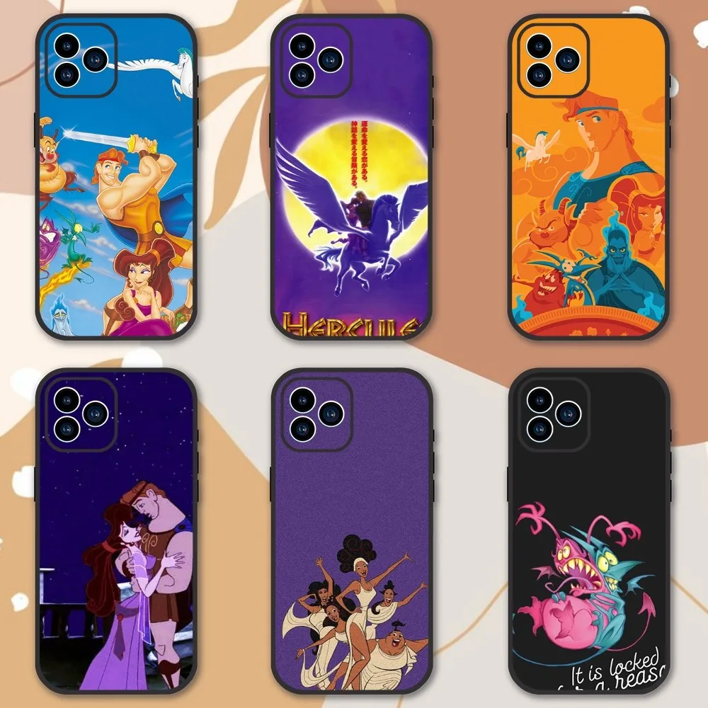 MINISO Disney H-Hercules Phone Case For iPhone 13 12 11 14 15 Pro XS Max XR X 8 7 6S 6 Plus Soft Back case