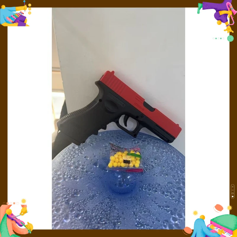 

G17 Style Manual Soft Bullet Toy Gun Lower Magazine Outdoor Shooting Game for Children Adults