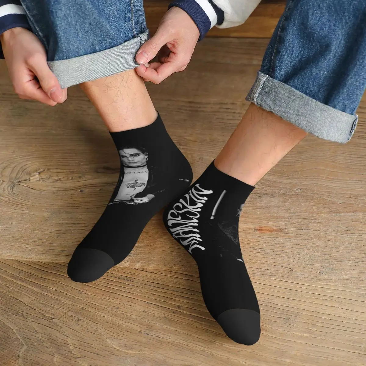 

Носки Damiano David Maneskin, впитывающие пот чулки в стиле Харадзюку, всесезонные носки, аксессуары для унисекс, рождественские подарки