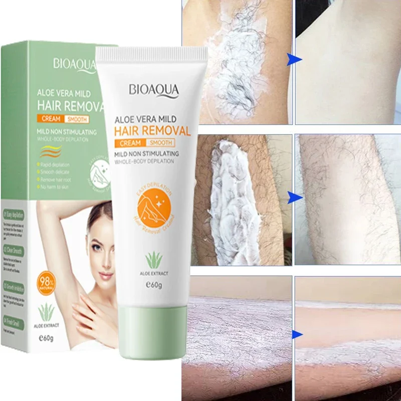 Crema de depilación rápida para hombres y mujeres, indolora, inhibidor de crecimiento de vello, brazo, axila, piernas, depilación permanente, cuidado de la belleza, salud, 60g