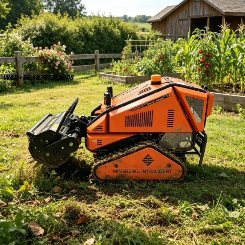 Tracked Snow Weeder Dual-Purpose Industrial Grade 48V Machine with Hydraulic Lifting for Farm Winter Snow Removal Spring Weeding
