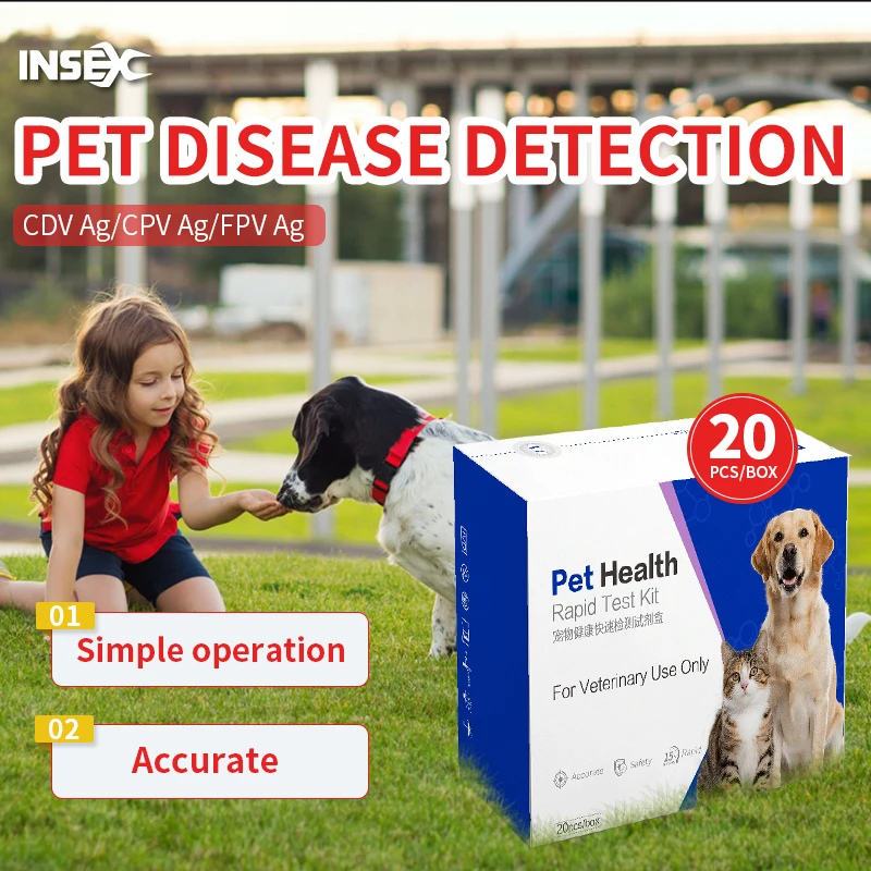 

20 шт./кор. тест-полоска для домашних животных, тест-полоска для собачьей лихорадки, тест-полоска для паравовируса для собак, тест-полоска для параворуса для кошек