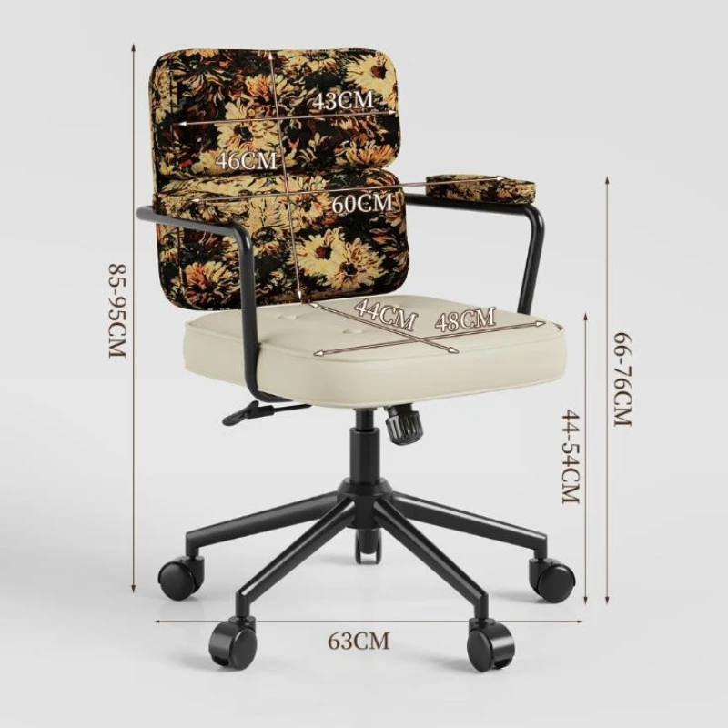 Adjust  Advanced Vanity Chair Salon Bedroom Lounge Living Room Vanity Chair Minimalist Design Office Furniture Cadeira Ls40szy