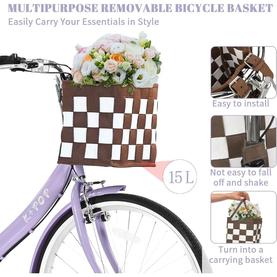 Складной пляжный велосипед Cruiser для женщин, 24 26-дюймовые велосипеды для женщин, 7-скоростной велосипед с корзиной, складные велосипеды для взрослых и женщин