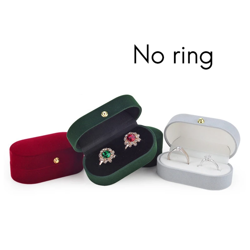 Velvet Silk Pair Ring Box Wedding Ring Box Single Ring Box Wedding Proposal Farewell Jewelry Box